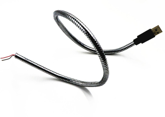 Pohli Cream Chrome  Flexible Gooseneck Tubing Cell Phone Cable Holder 28mm