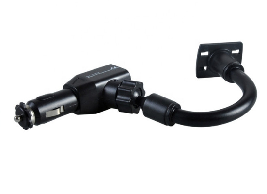 Iron Gooseneck Tube Arm Adjustable Dual USB Car Charging Holder